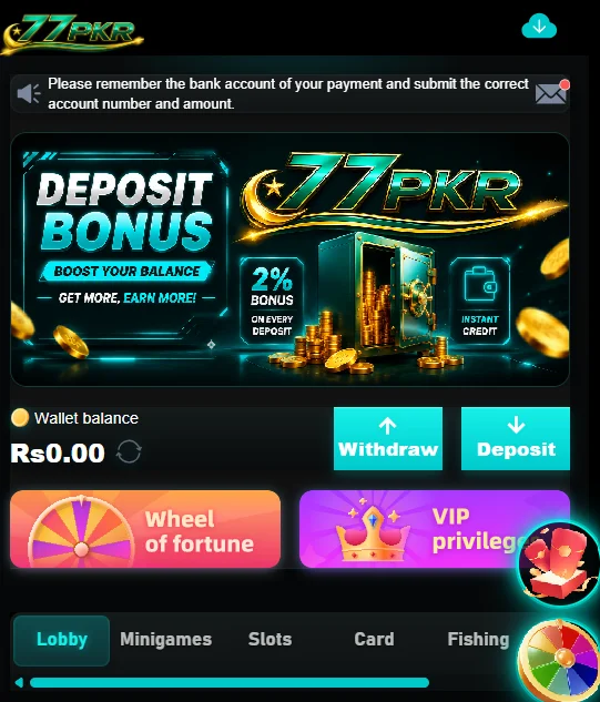 77PKR App